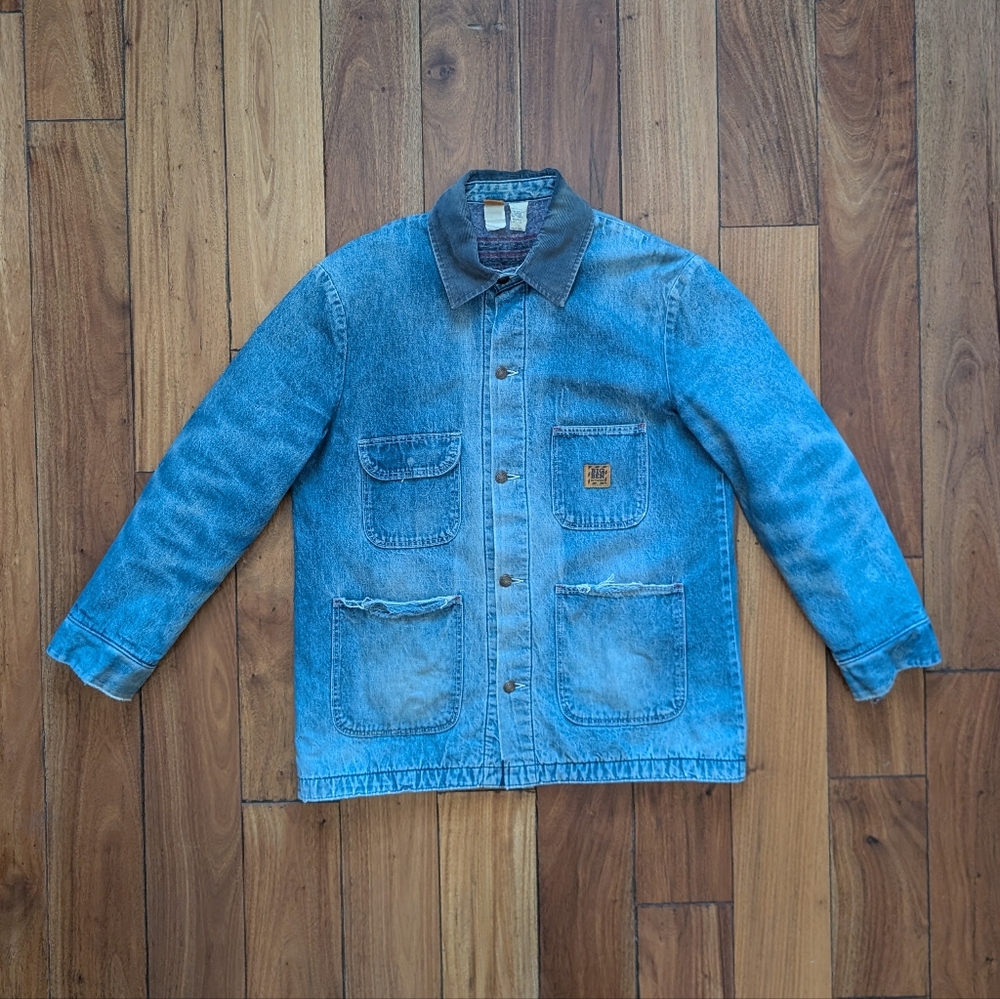Wrangler Big Ben Vintage Denim Work Coat (L)